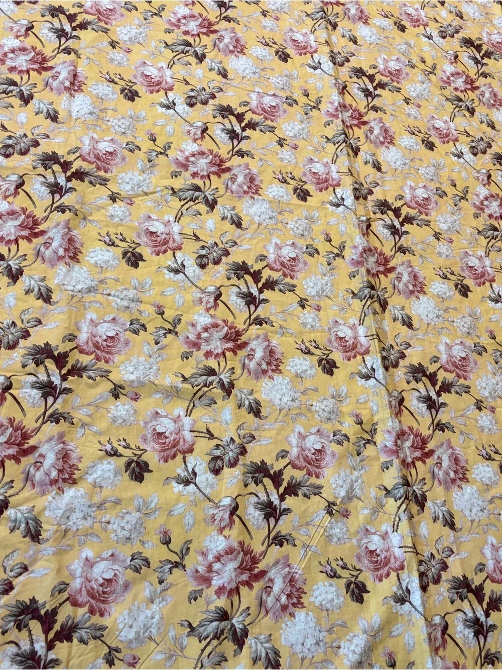 Pottery Barn Ansley Yellow Floral Duvet Cover Queen cozy cottage